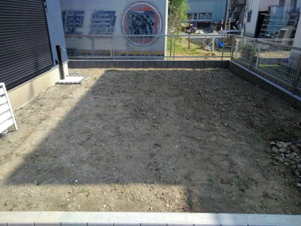 10.2さいたま市岩槻区庭の土壌改良
